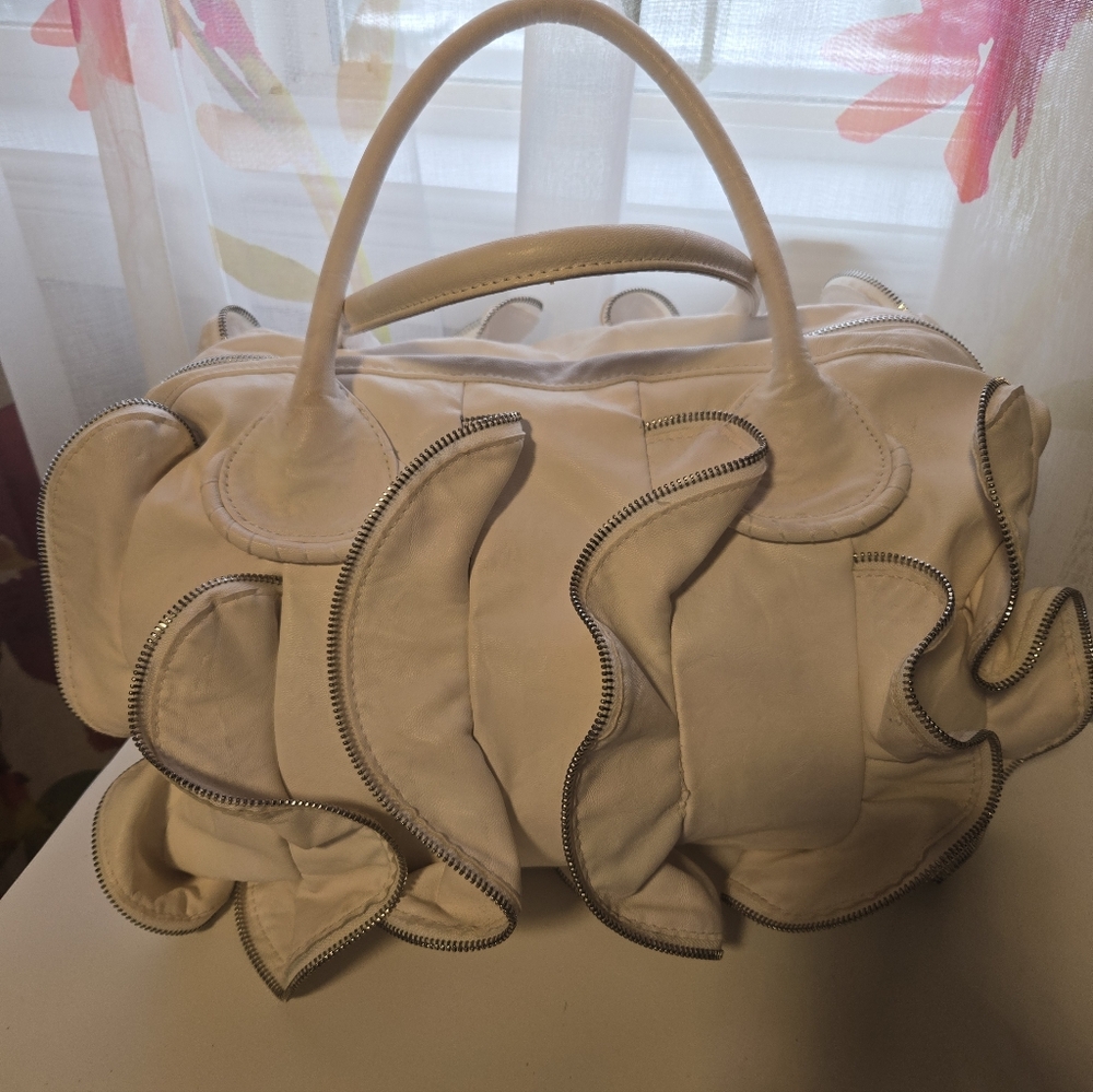 White Leather Purse.